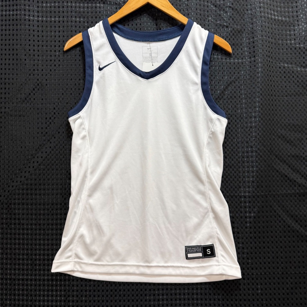Nike Basketball Jersey Womens S White Dri-FIT Athletic Tank Top Sportswear